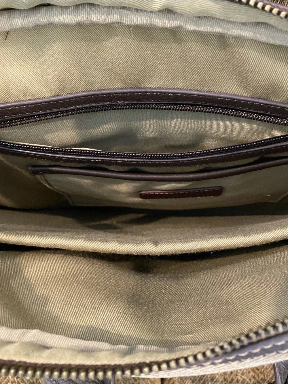 Leather Canvas 15” Laptop Briefcase Crossbody Messenger Shoulder Bag Satchel